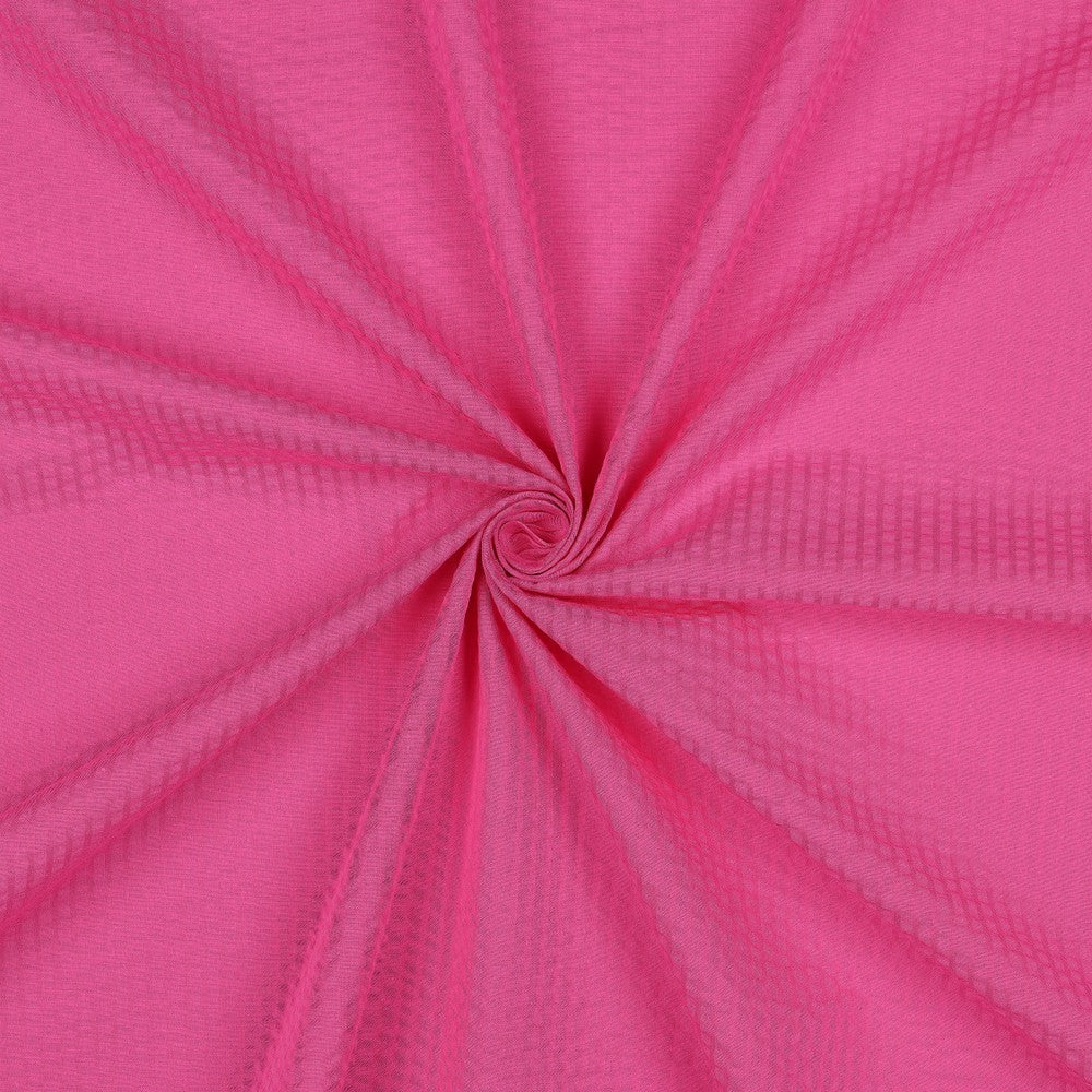 Cotton Seersucker - Fuschia