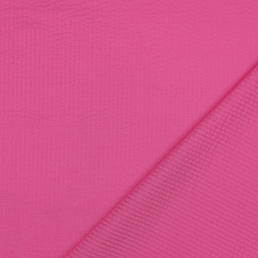 Cotton Seersucker - Fuschia