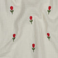 Embroidered Double Gauze - Rosy