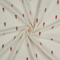 Embroidered Double Gauze - Rosy