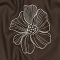 Drapey Linen Viscose Embroidered Flowers - Mocha