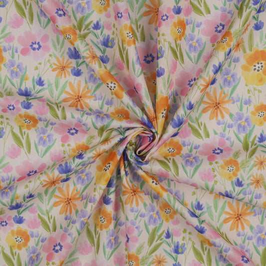 Light Cotton Voile - Secret Garden