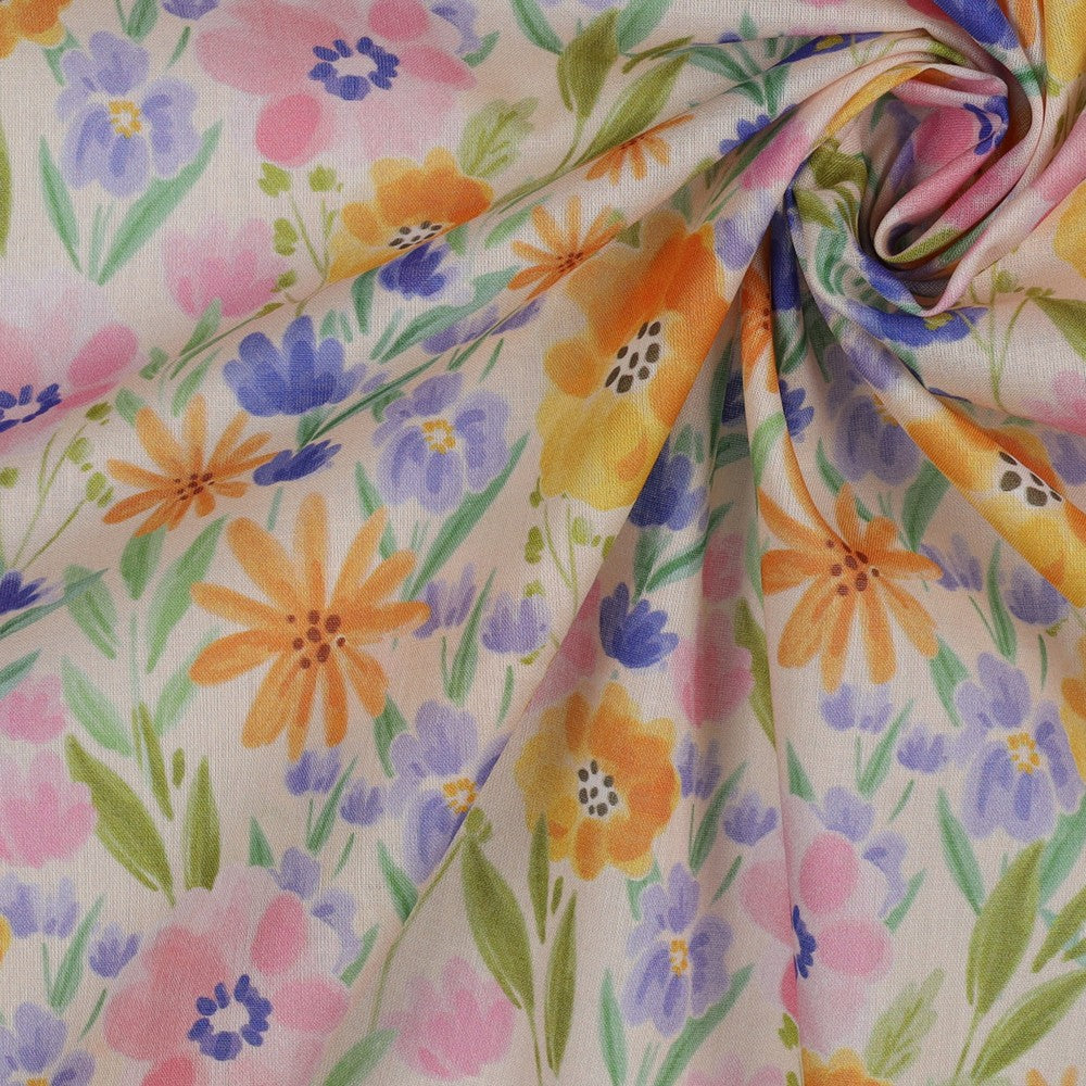 Light Cotton Voile - Secret Garden