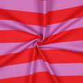 Canvas Stripes - Red & Purple (OEKO-TEX Standard 100)