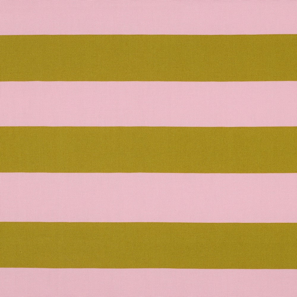 Canvas Stripes - Pink & Ochre (OEKO-TEX Standard 100)