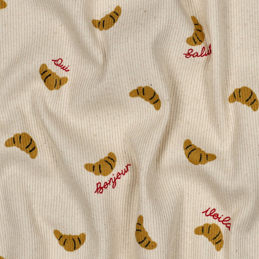 Cozy Rib Knit - Croissant