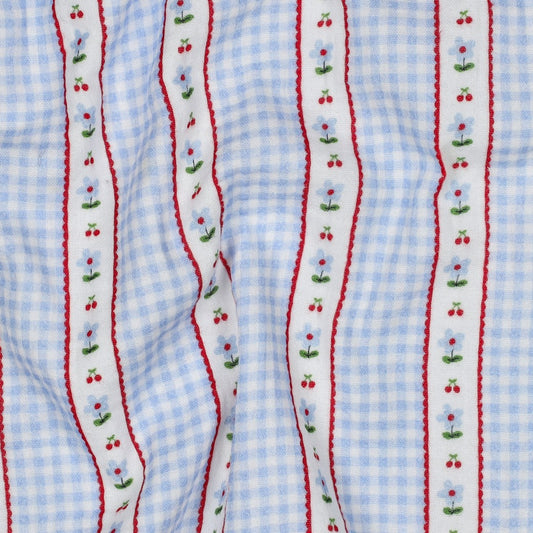 Cottagecore Gingham Floral Stripe
