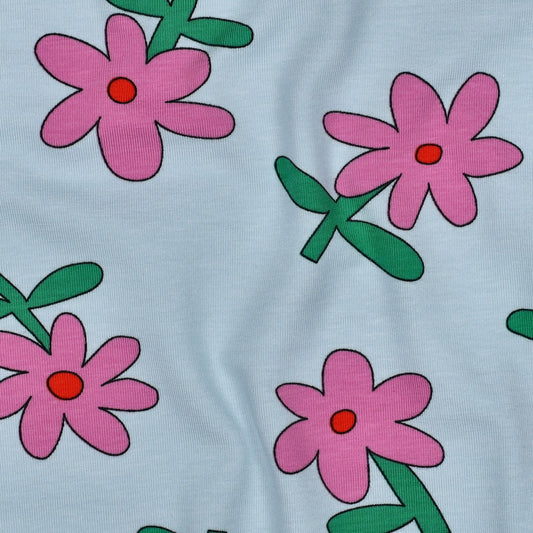 Cotton Jersey - Flower Doodle