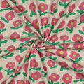 Cozy Rib Knit - Pink Posies