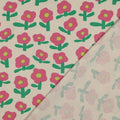 Cozy Rib Knit - Pink Posies