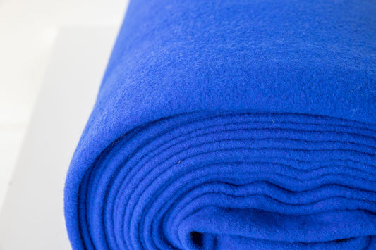 Boiled Wool Crepe - Royal