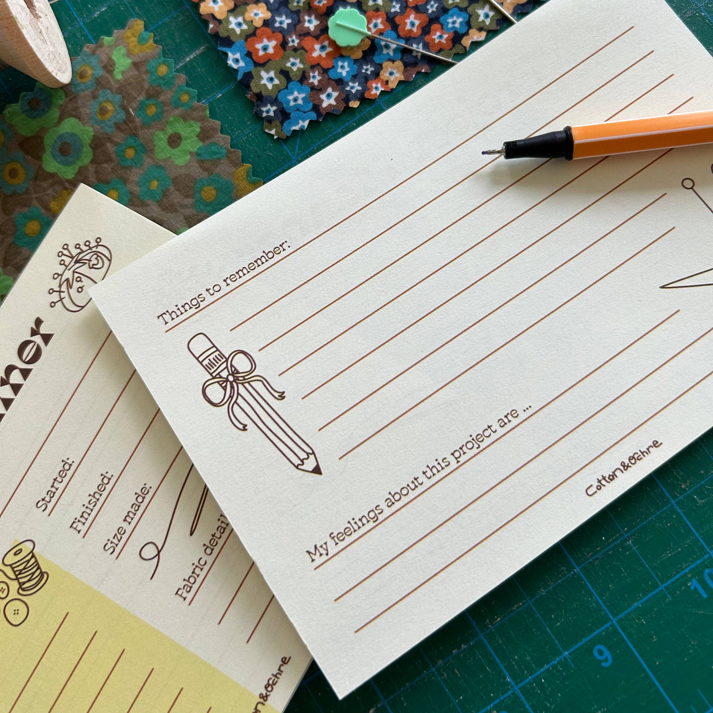 Project Planner Notepad