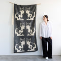 Kokka - Two Cat Cotton Linen Canvas Panel
