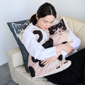 Kokka - Two Cat Cotton Linen Canvas Panel
