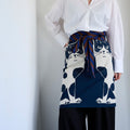 Kokka - Two Cat Cotton Linen Canvas Panel