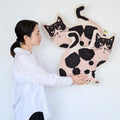 Kokka - Two Cat Cotton Linen Canvas Panel