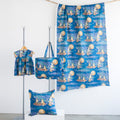 Kokka - 365 Cat Art Moonlight Cat Cotton Sheeting