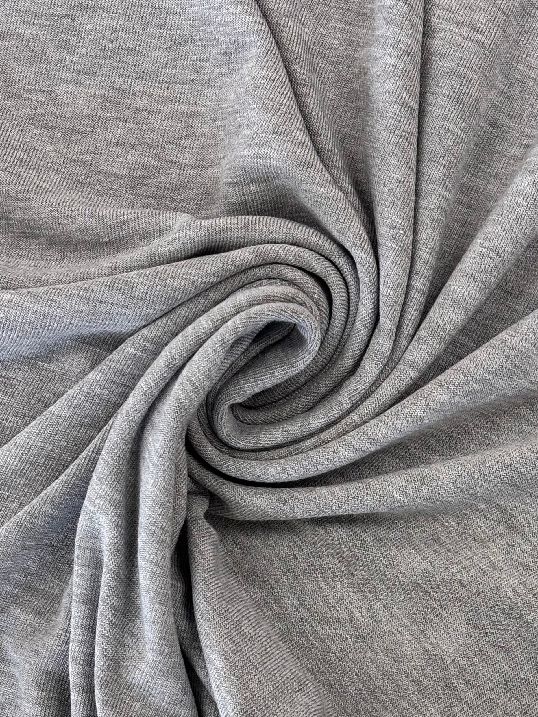 Deadstock Hacci Sweater Knit - Heather Grey