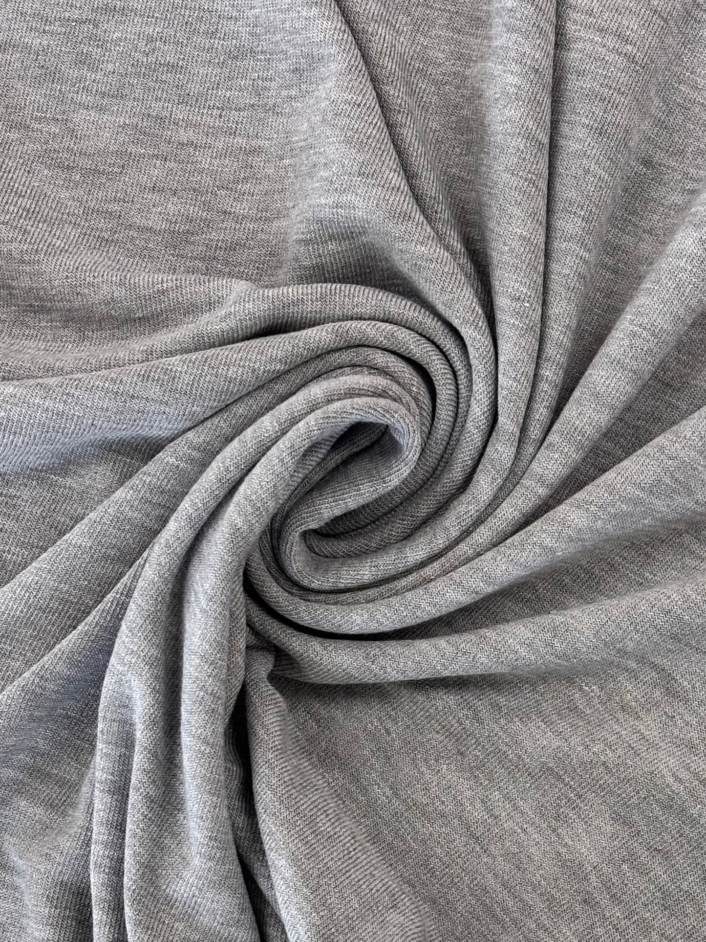 Deadstock Hacci Sweater Knit - Heather Grey