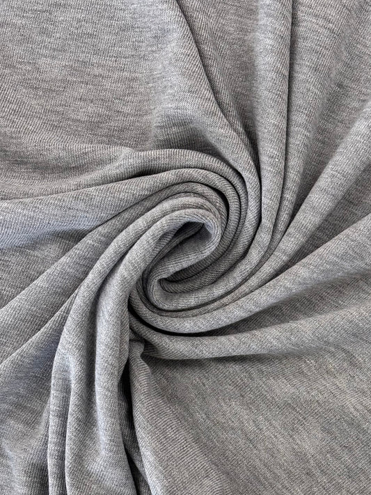 Deadstock Hacci Sweater Knit - Heather Grey