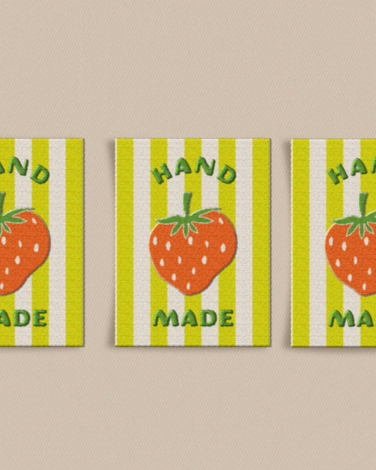 Strawberry Large Garment Labels