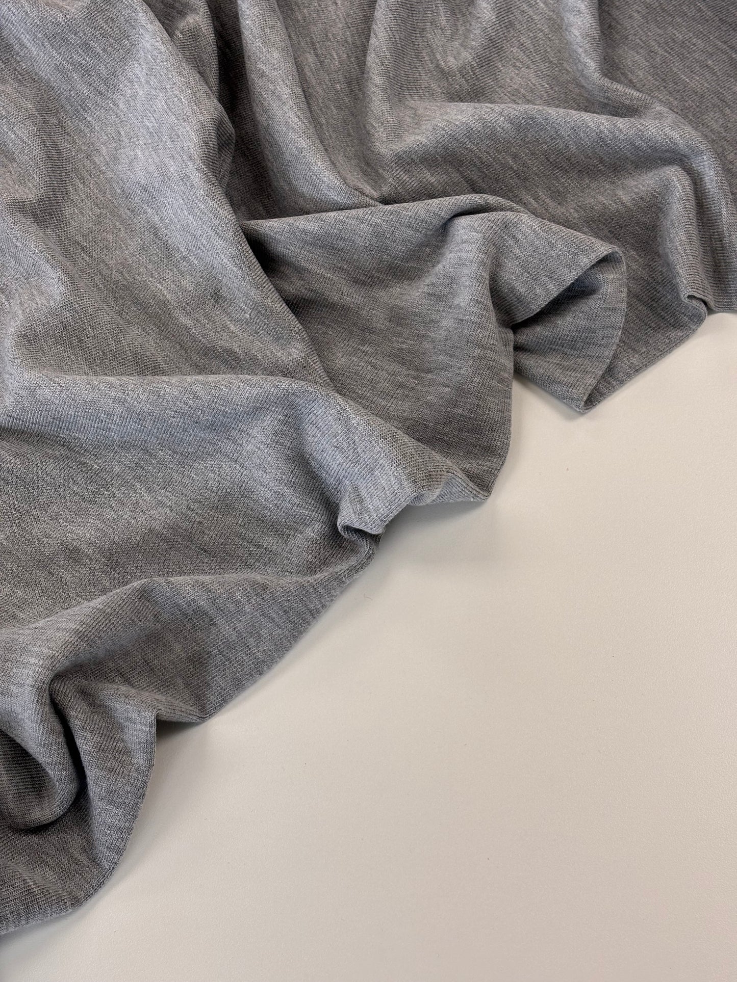 Deadstock Hacci Sweater Knit - Heather Grey