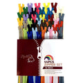 Box of 44 Zippers (18") - 22 Colors