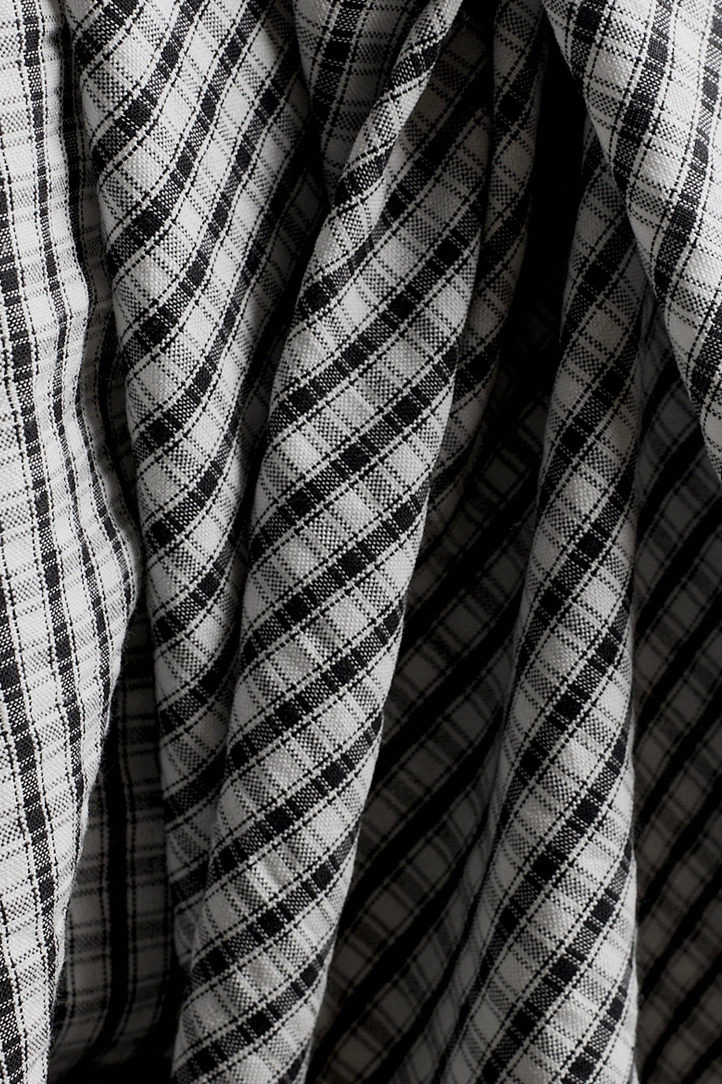 Cotton Seersucker - Deep Charcoal