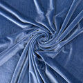 Deadstock Stretch Velvet - Grey Blue