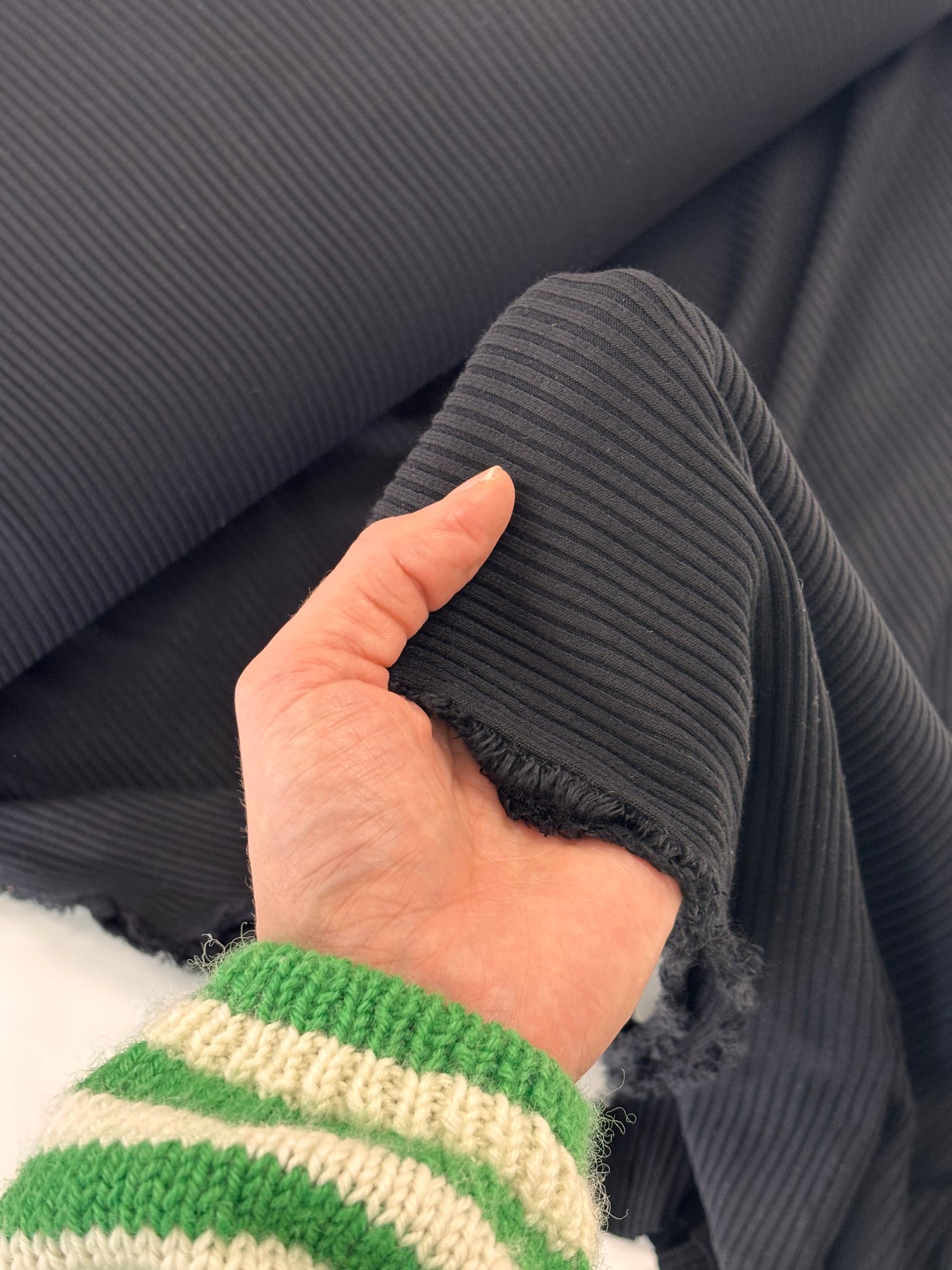 Deadstock Cozy Rib - Black