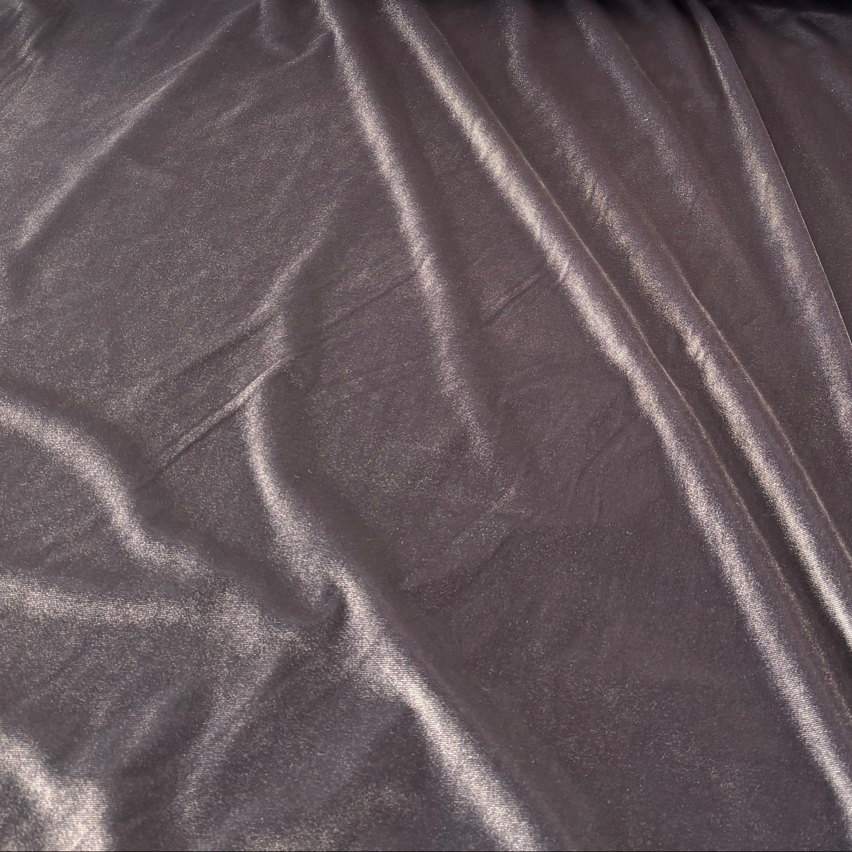 Deadstock Stretch Velvet - Silver