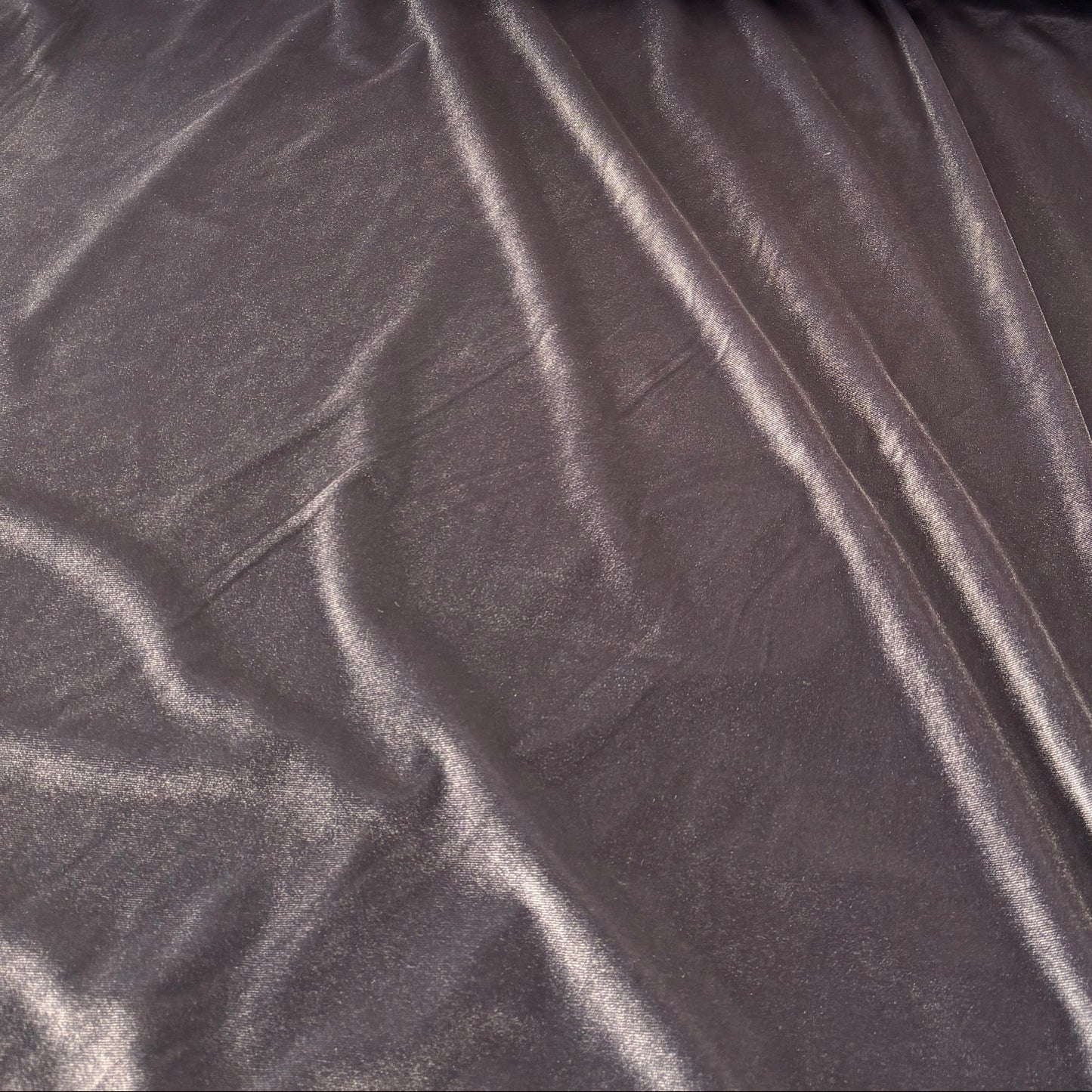 Deadstock Stretch Velvet - Silver