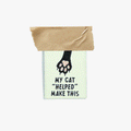 My Cat "Helped" Me Make This Woven Labels