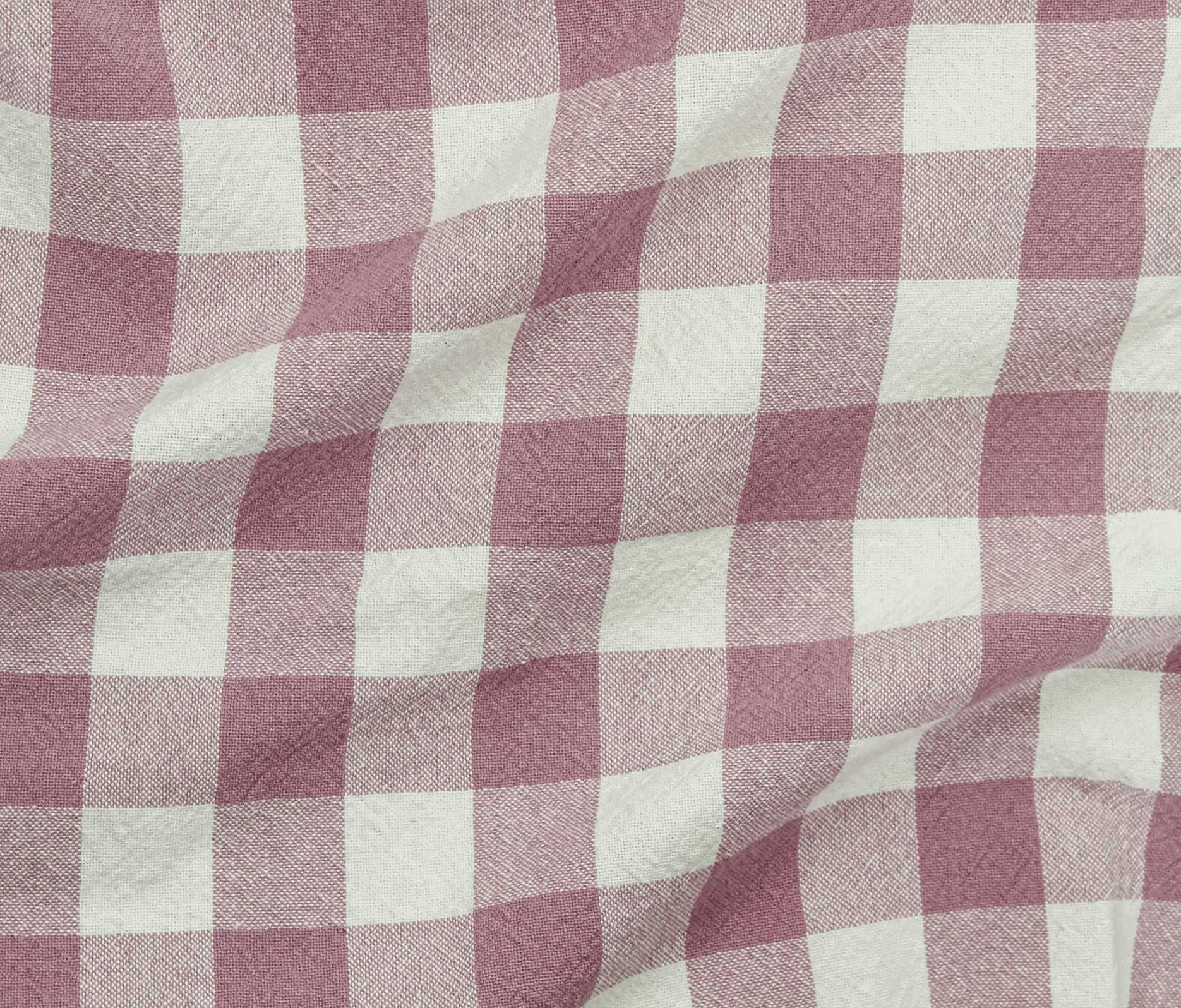 Organic Textured Cotton - Rose Glaze