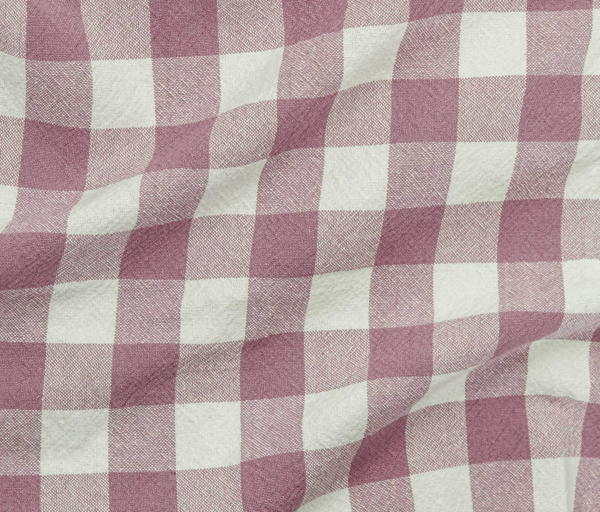 Organic Textured Cotton - Rose Glaze