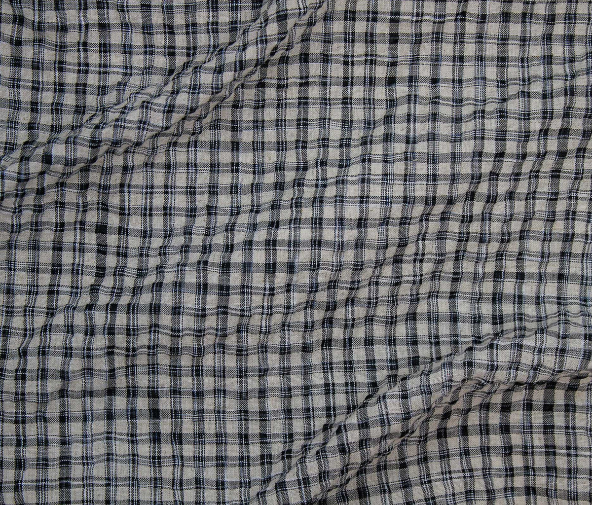 Painter's Plaid Seersucker - Black