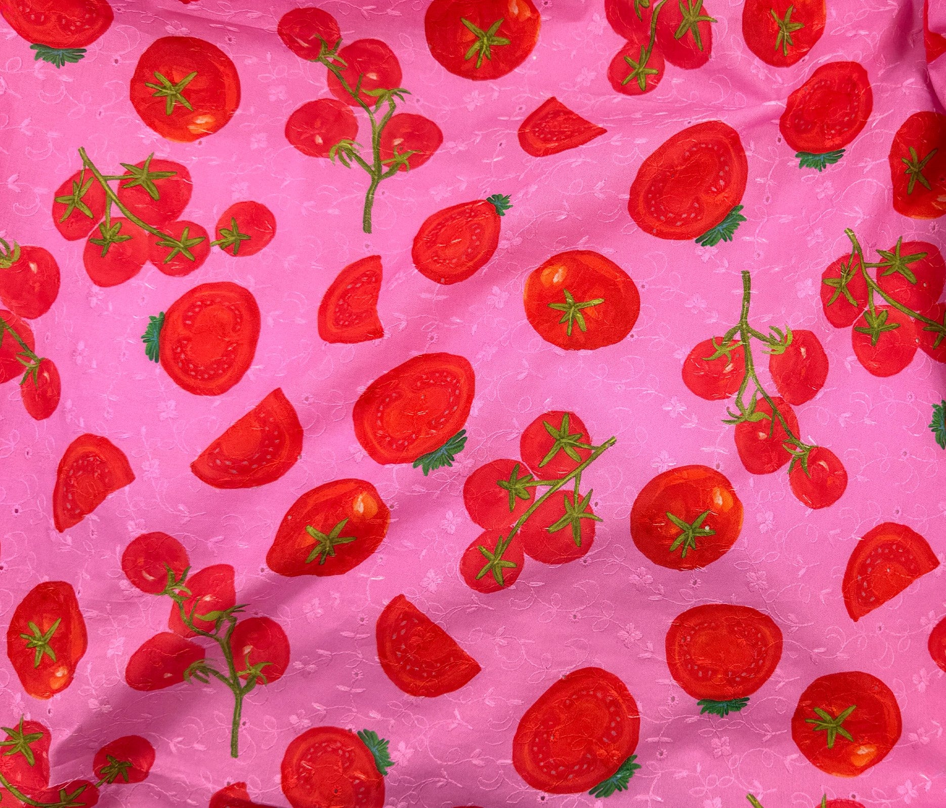 Eyelet - Pink Tomato