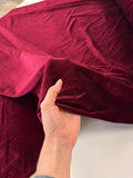 Deadstock Stretch Velvet - Crimson