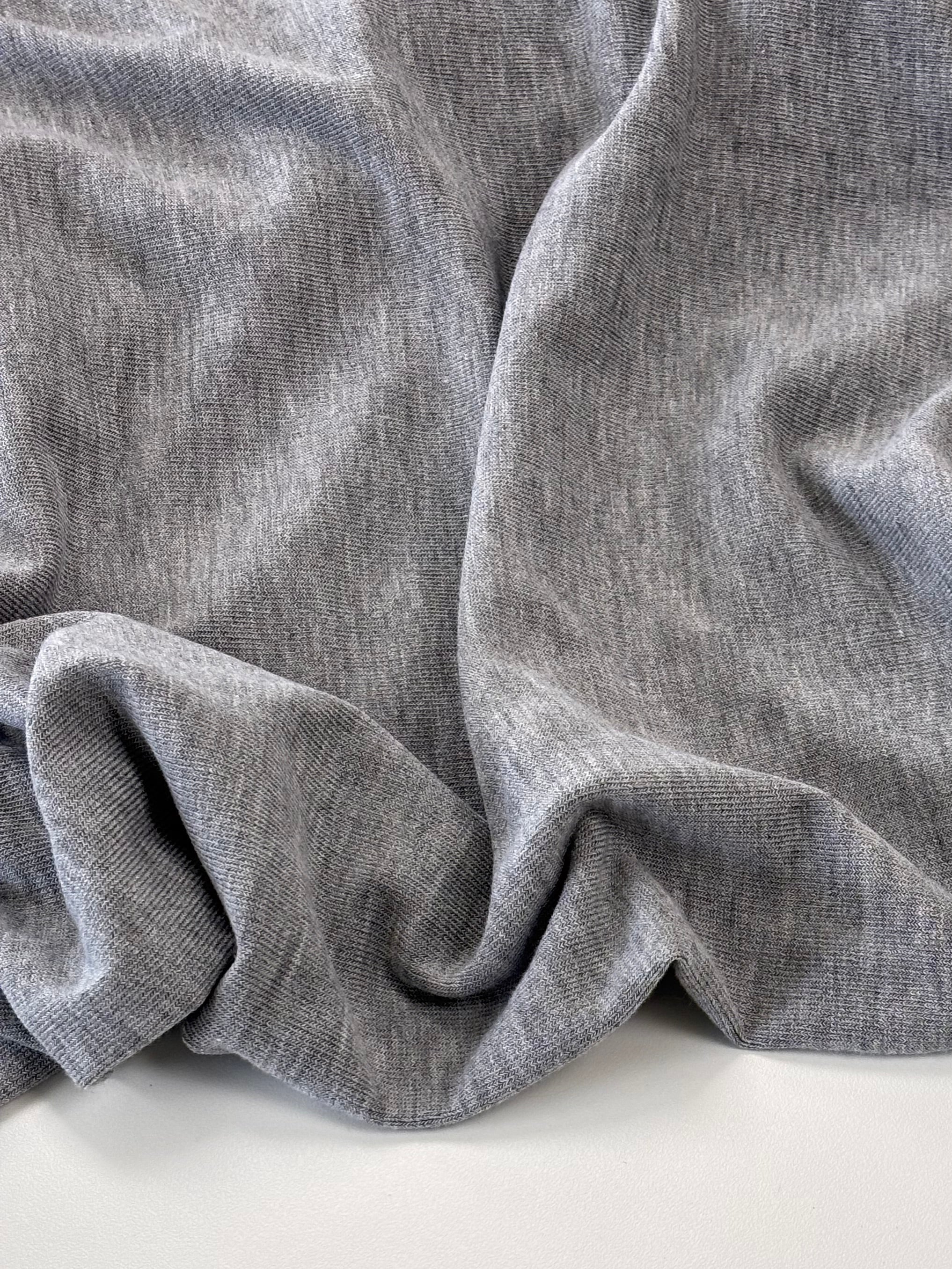 Deadstock Hacci Sweater Knit - Heather Grey