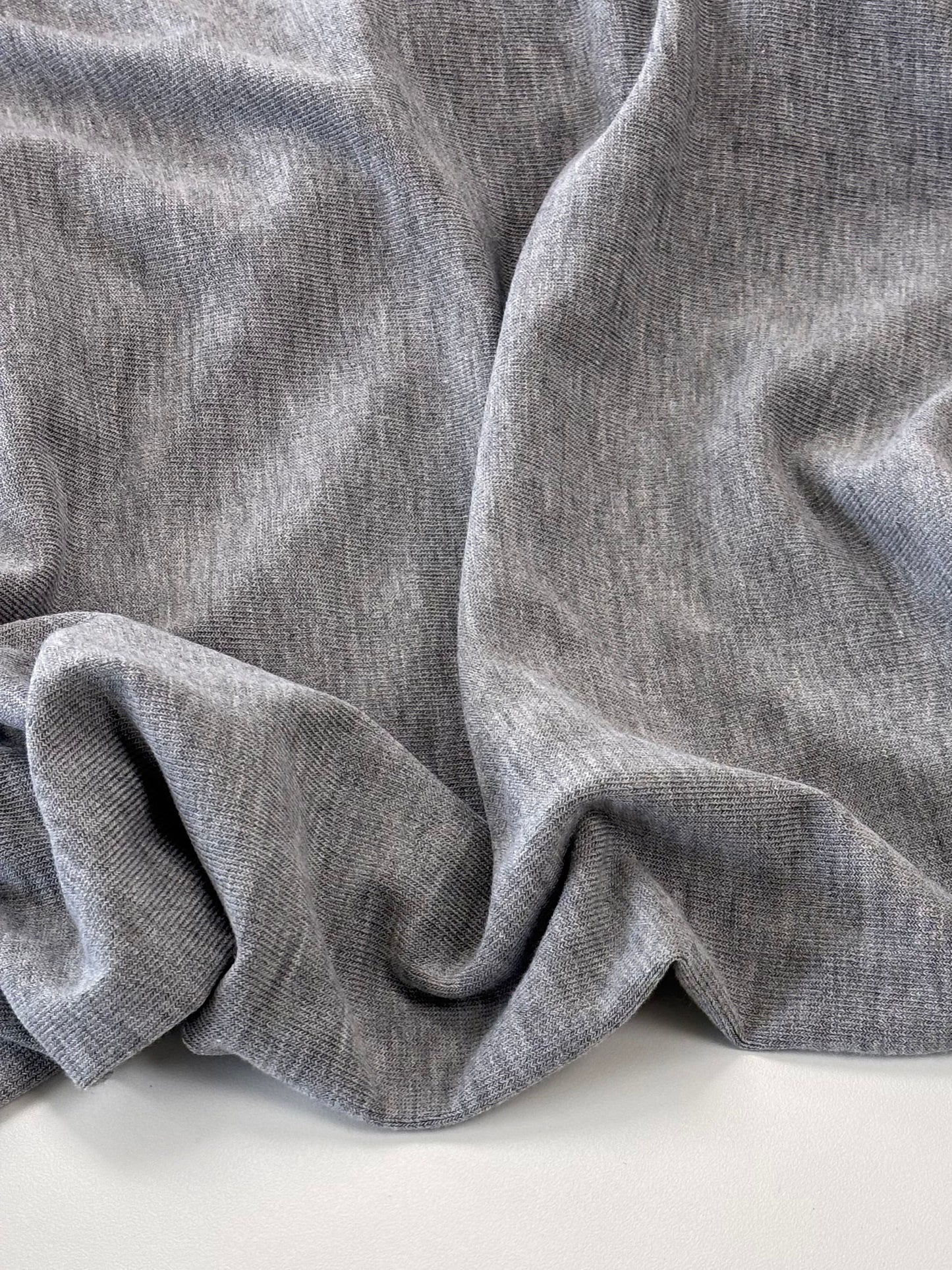 Deadstock Hacci Sweater Knit - Heather Grey