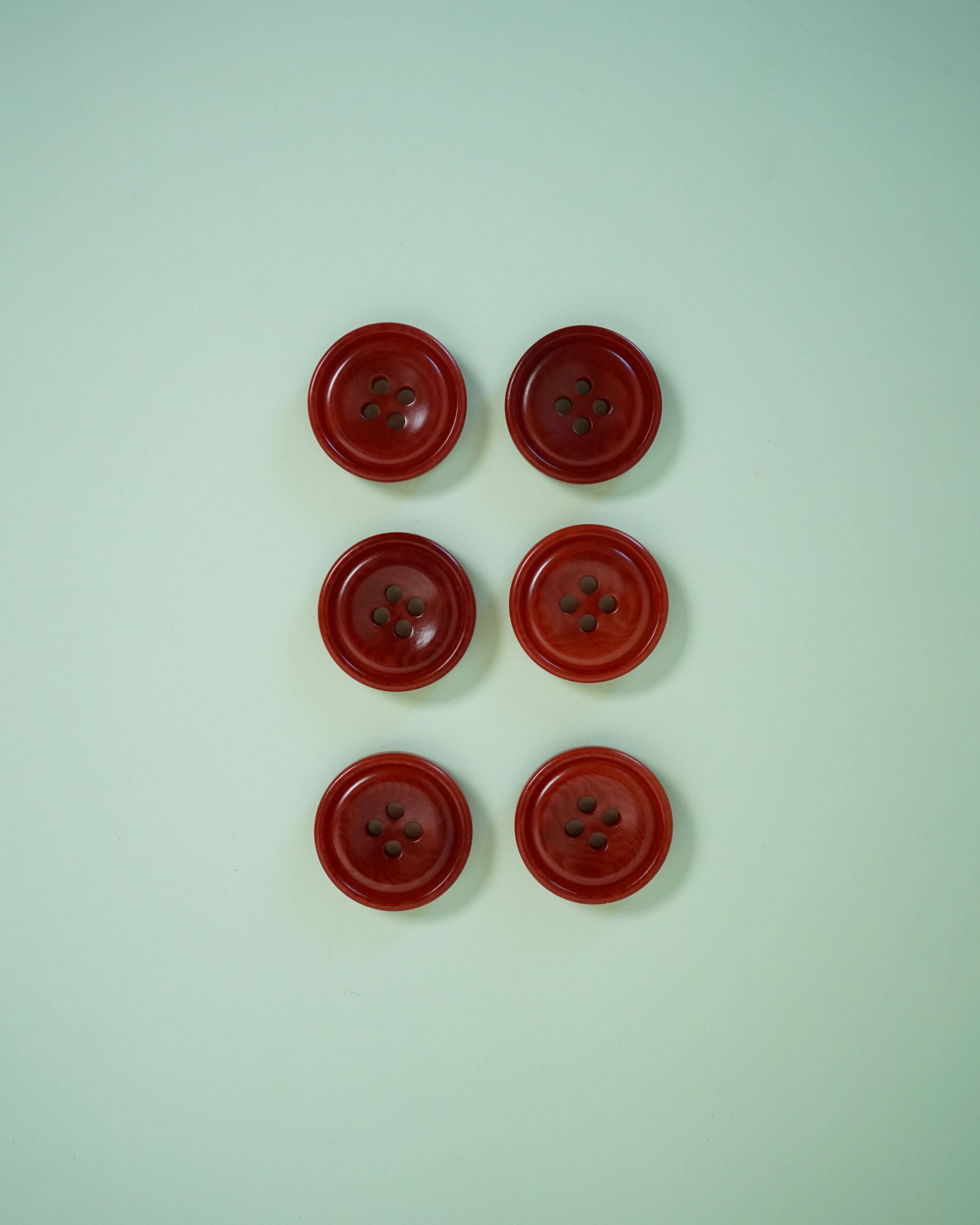 Amber 3/4" Corozo Nut Buttons