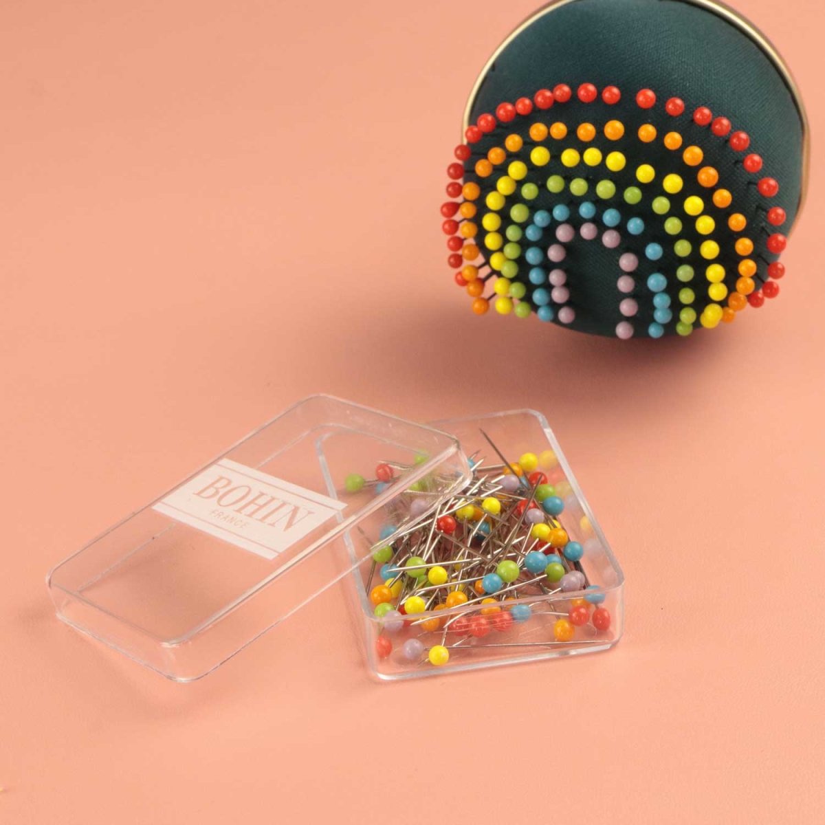 Bohin Glass Head Pins - Set of 80