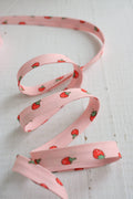 1/2" Double Fold Bias Binding - Strawberry (by the yard)