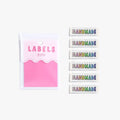 Handmade Rainbow Woven Labels