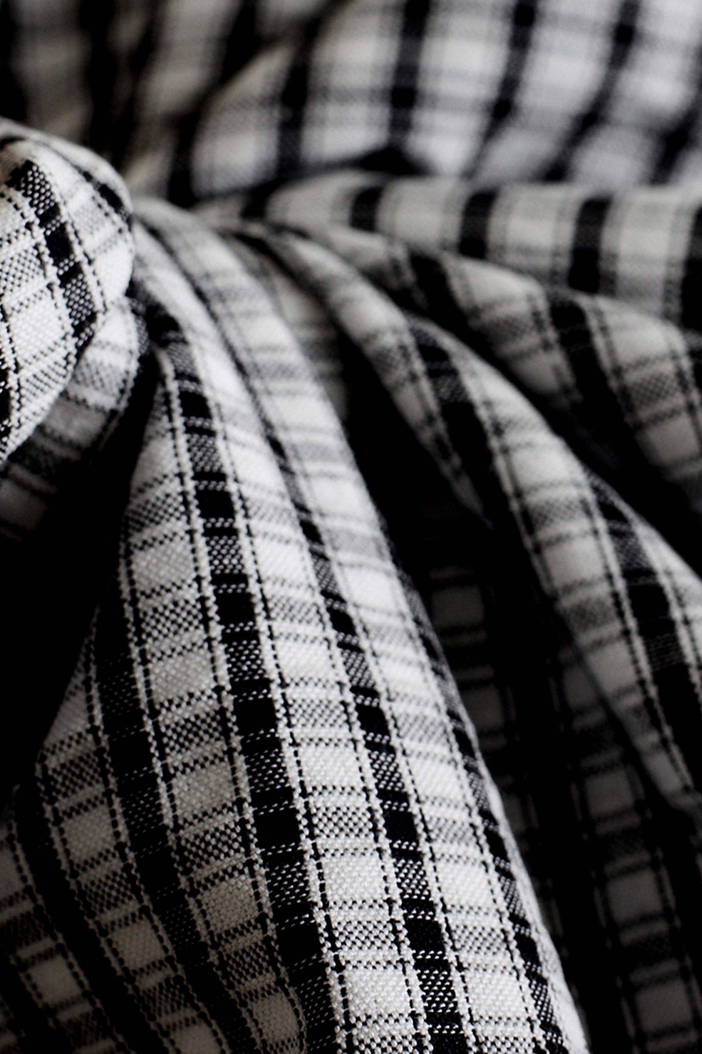 Cotton Seersucker - Deep Charcoal