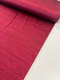 Deadstock Burgundy Plissé