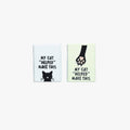 My Cat "Helped" Me Make This Woven Labels