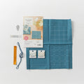 Sashiko Hidamari Pair of Coasters Kit - Blue