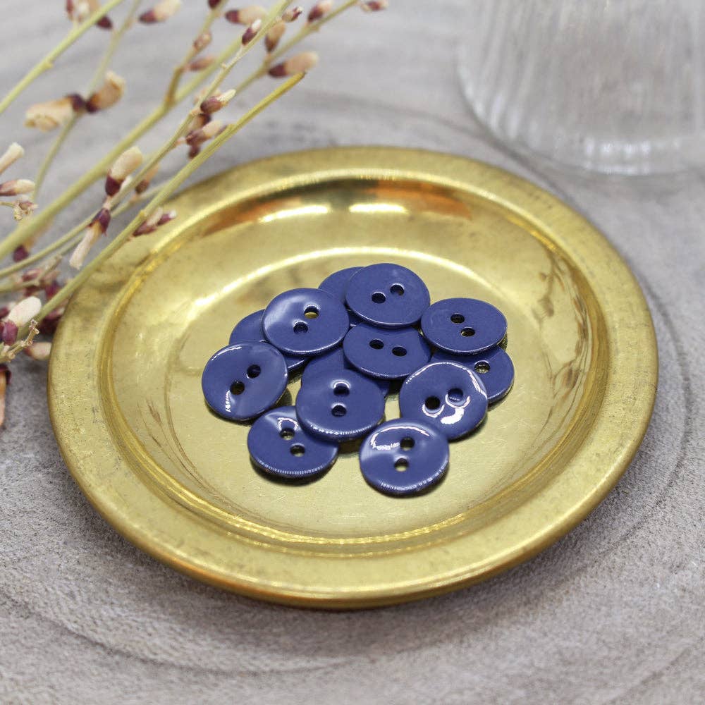 Shiny Buttons - Cobalt x 50