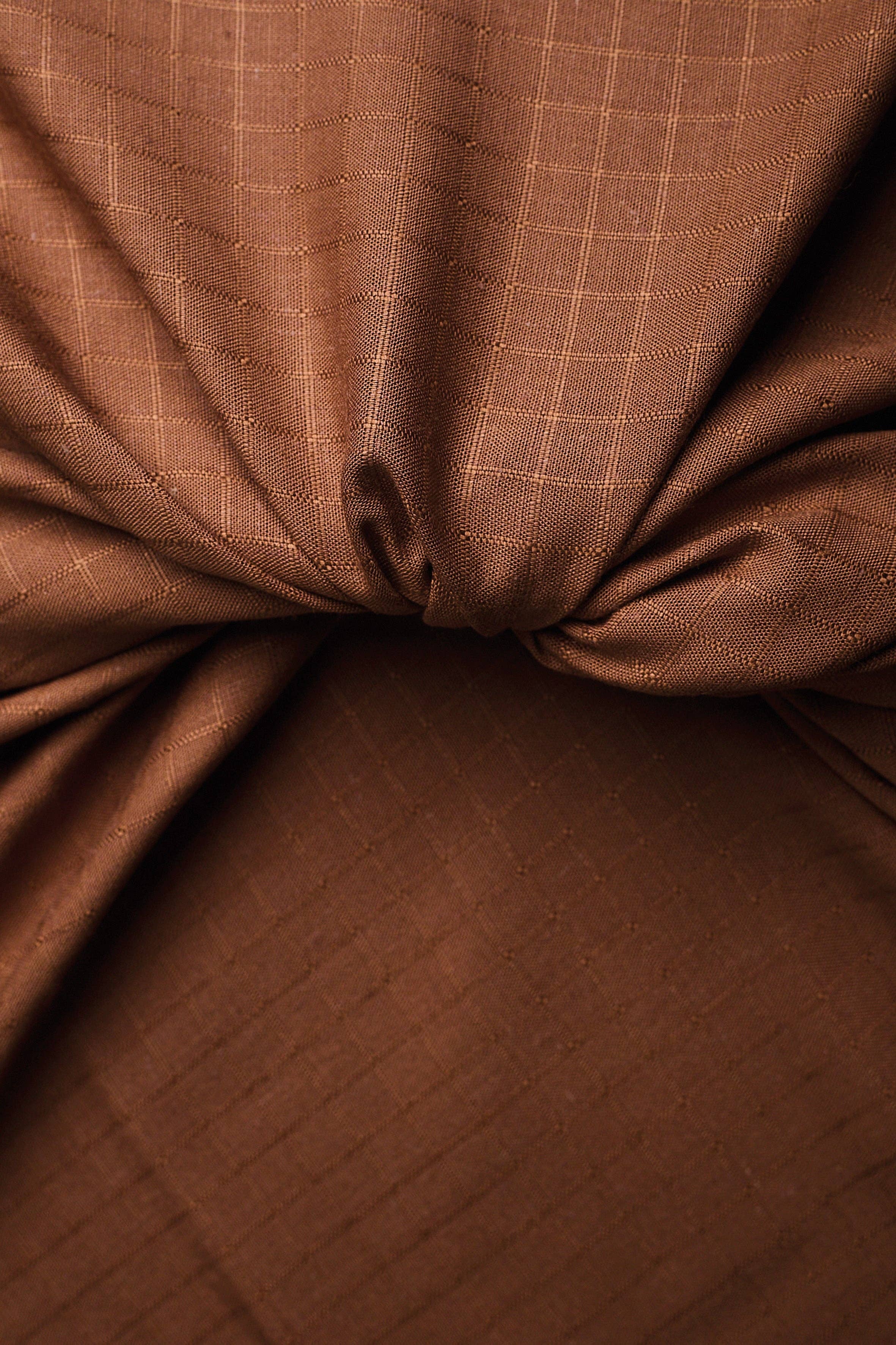 Little Tile Linen Viscose Blend - Pecan Pie